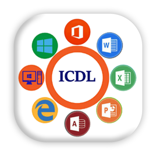 لوگوی دوره مهارت‌های هفت‌گانه ICDL در آموزشگاه خوارزمی قزوین